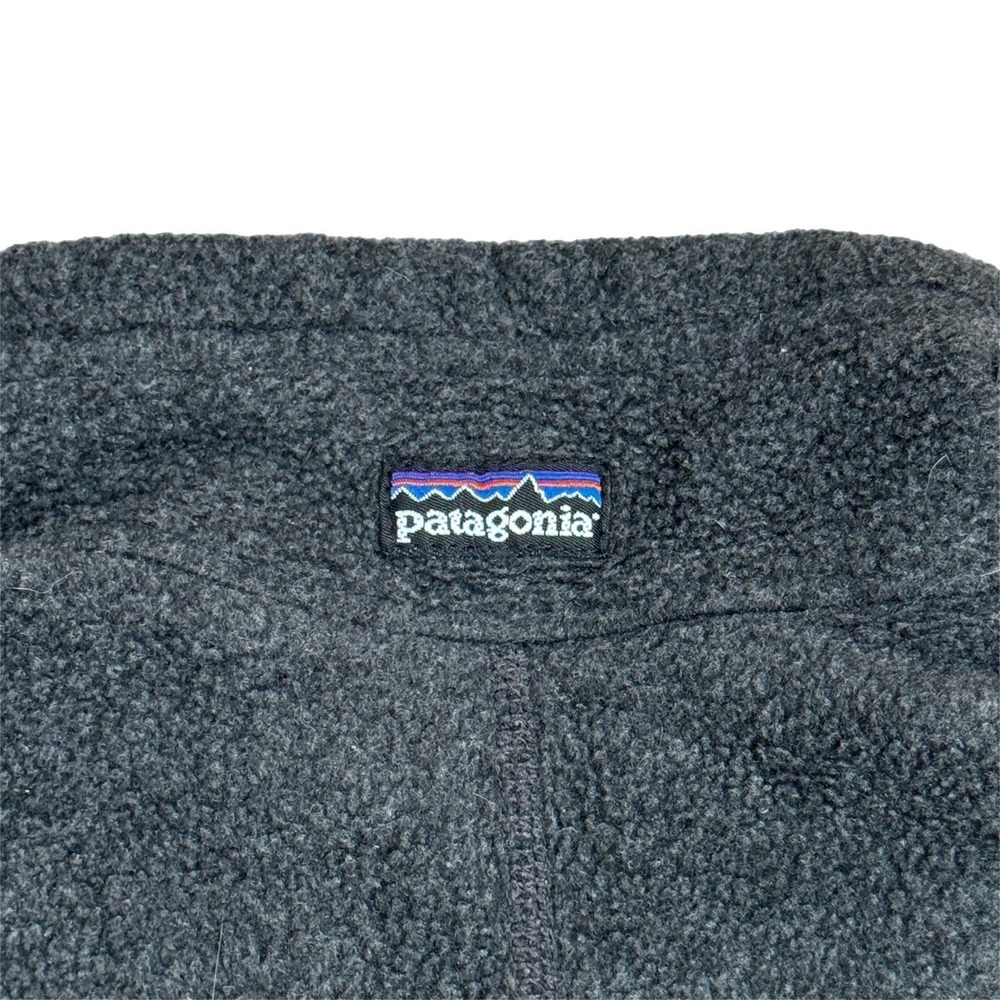 Patagonia Synchilla Fleece Vest Gray Full Zip Vintage Made in USA Womens Large - Picture 6 of 6